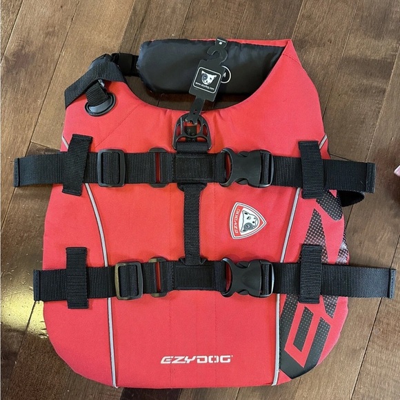 EzyDog DFD Dog Floatation Device Safety Vest Dog Life Jacket Preserver M Red Med - Picture 5 of 6